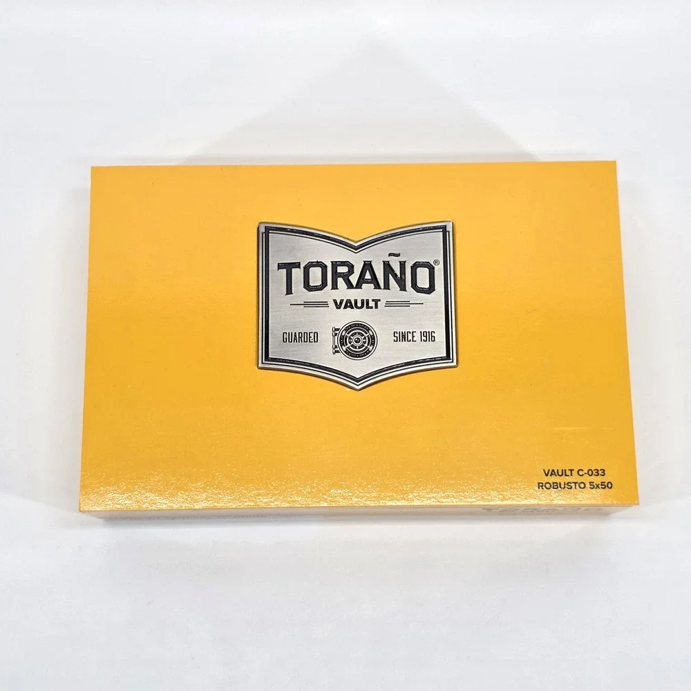 Torano Vault Cigar Box Vault C-033 Robusto Orange Yellow Empty